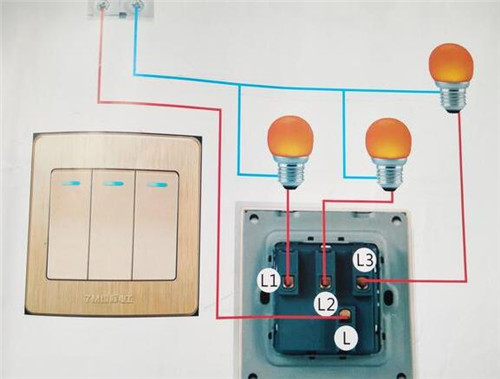 普通开关怎么接线图片