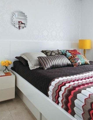 艺术北欧风卧室床品设计