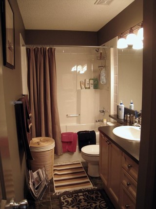 现代家居卫生间浴帘隔断设计