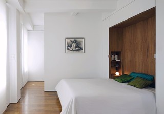 极简宜家主义卧室抽象画设计