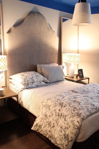 复古北欧风情卧室 温馨软包床头设计