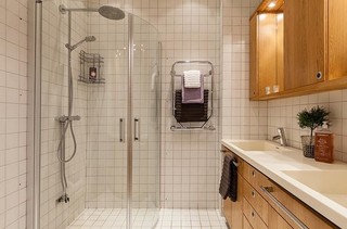 文艺美式卫生间淋浴房设计