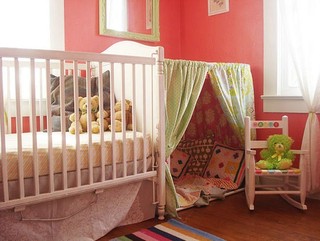 甜美粉色系北欧风 创意儿童房设计