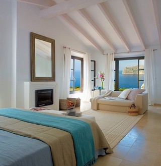 简约地中海风情 海景房卧室吊顶设计