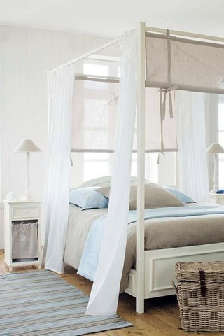 唯美纯白北欧风卧室床蔓设计