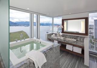 高端现代风 海景房浴室效果图
