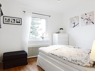 北欧风格单身公寓卧室装潢图