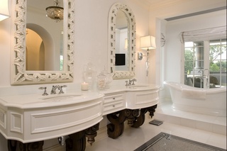 唯美古典欧式卫生间洗手台设计