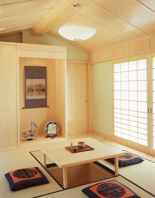 经典日式和风 榻榻米居室效果图