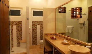温馨东南亚风情卫生间洗手台设计