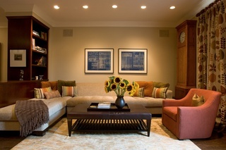 温馨中式客厅 沙发背景墙设计