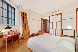 温馨日式和风 原木卧室效果图