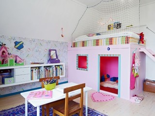 甜美北欧风 创意儿童房装修