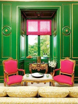 绿色典雅东南亚风格客厅效果图