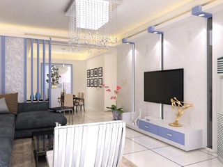 唯美浪漫新中式 客厅电视背景墙设计