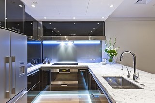 高端现代简欧风 质感L型厨房设计