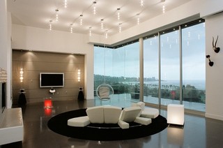 自然后现代 客厅圆形沙发效果图