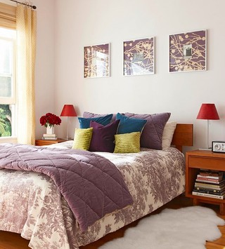 温暖现代小户型卧室装饰图