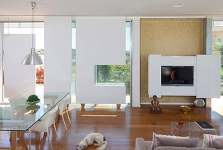 现代简欧风客厅 创意电视背景墙设计