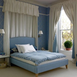 浪漫地中海风格 卧室床头帐设计