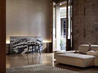 复古森系美式客厅背景墙设计