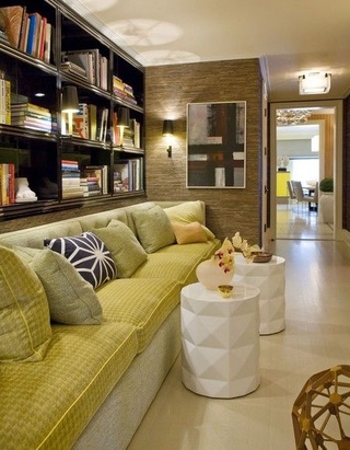 怀旧复古美式客厅布艺沙发设计