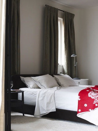 简日式卧室窗帘装饰效果图