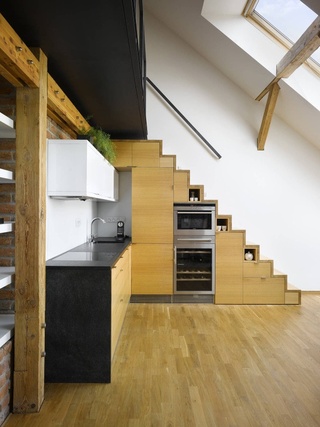 极简宜家风复式楼厨房设计