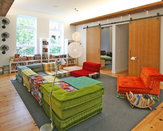 亮彩东南亚风情客厅沙发组合设计