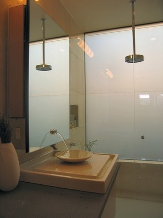 创意现代日式卫生间洗手台效果图