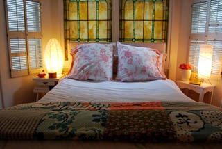 中式风格卧室床头背景墙设计