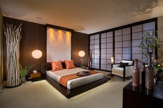 高端日式和风 榻榻米卧室效果图
