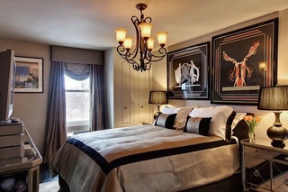 三室两厅样板房奢华怀旧欧式卧室装修效果图