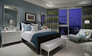 时尚现代简欧风 海景房卧室装修效果图