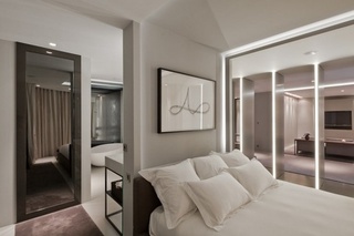 高端优雅现代风 卧室背景墙设计