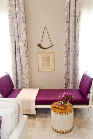 创意客厅紫色沙发效果图设计