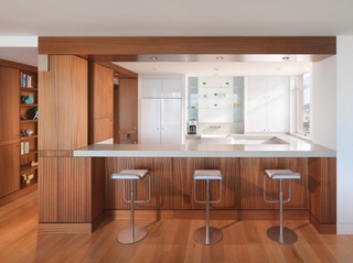 森系宜家风开放式厨房吧台设计