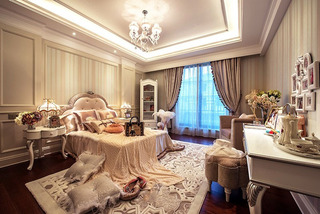 高端优雅欧式家居卧室效果图
