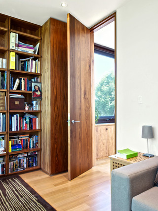 中式家装设计书房隐形门欣赏效果图片