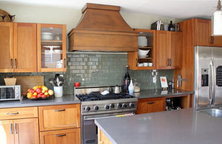 复古美式厨房实木橱柜设计