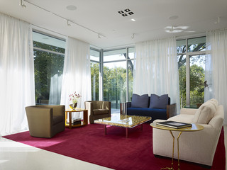 美式风格客厅窗帘案例图