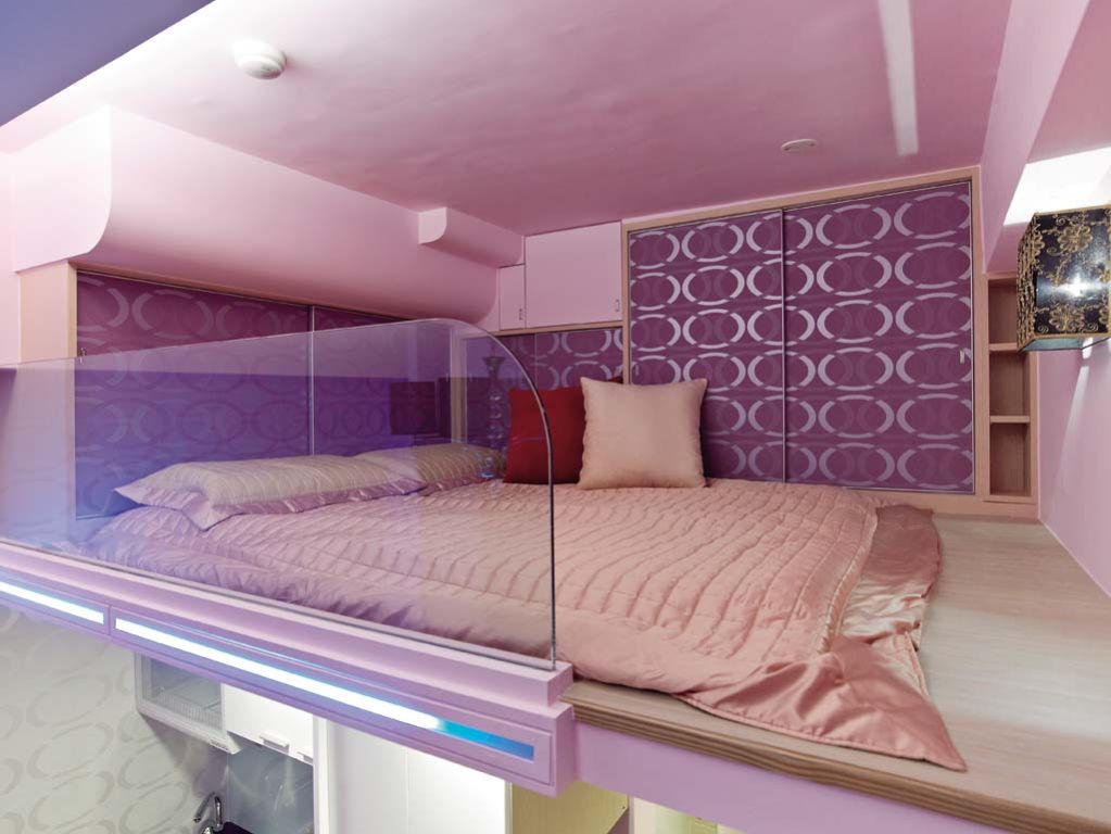 优雅现代小户型复式卧室设计