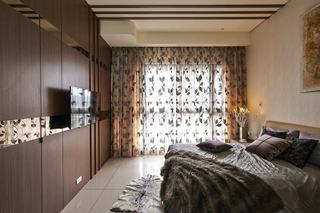 雅致中式卧室窗帘设计图