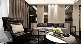 后现代混搭风格 客厅沙发隔断设计
