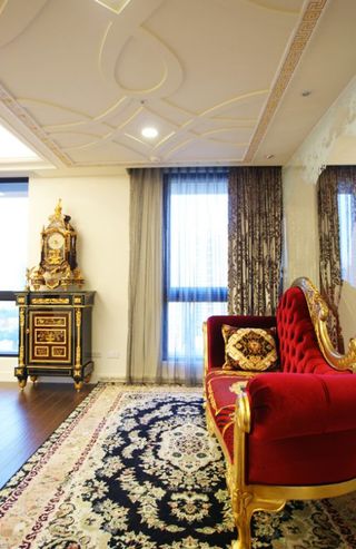 古典宫廷欧式家居地毯效果图