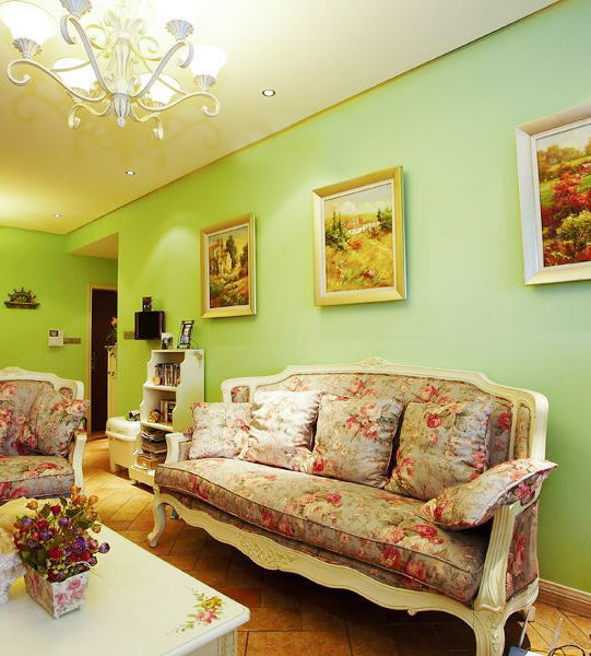 唯美美式田园风三居美宅欣赏_齐家网装修效果图