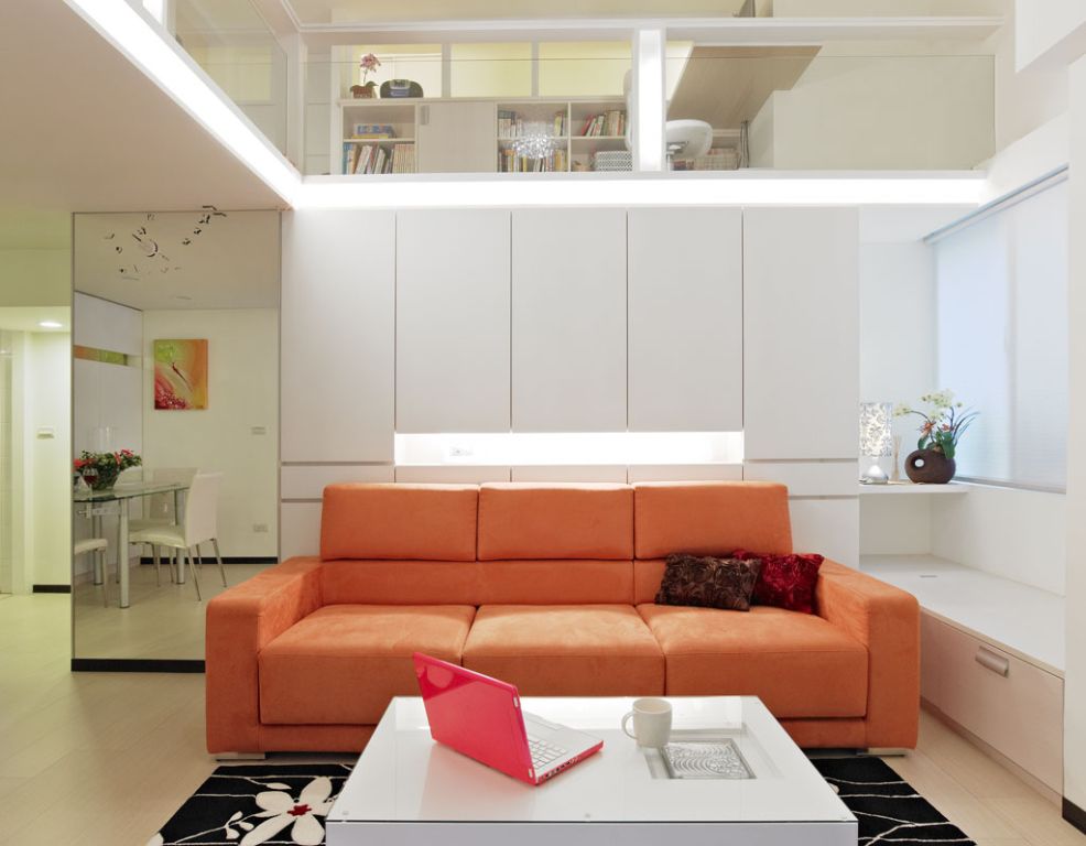日式宜家风 复式客厅沙发效果图