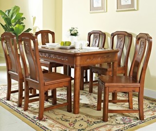 精致欧美风 实木餐桌椅设计