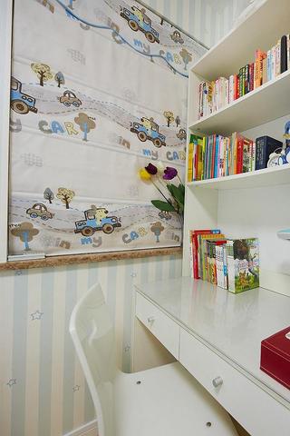 简约现代儿童书房窗帘装饰
