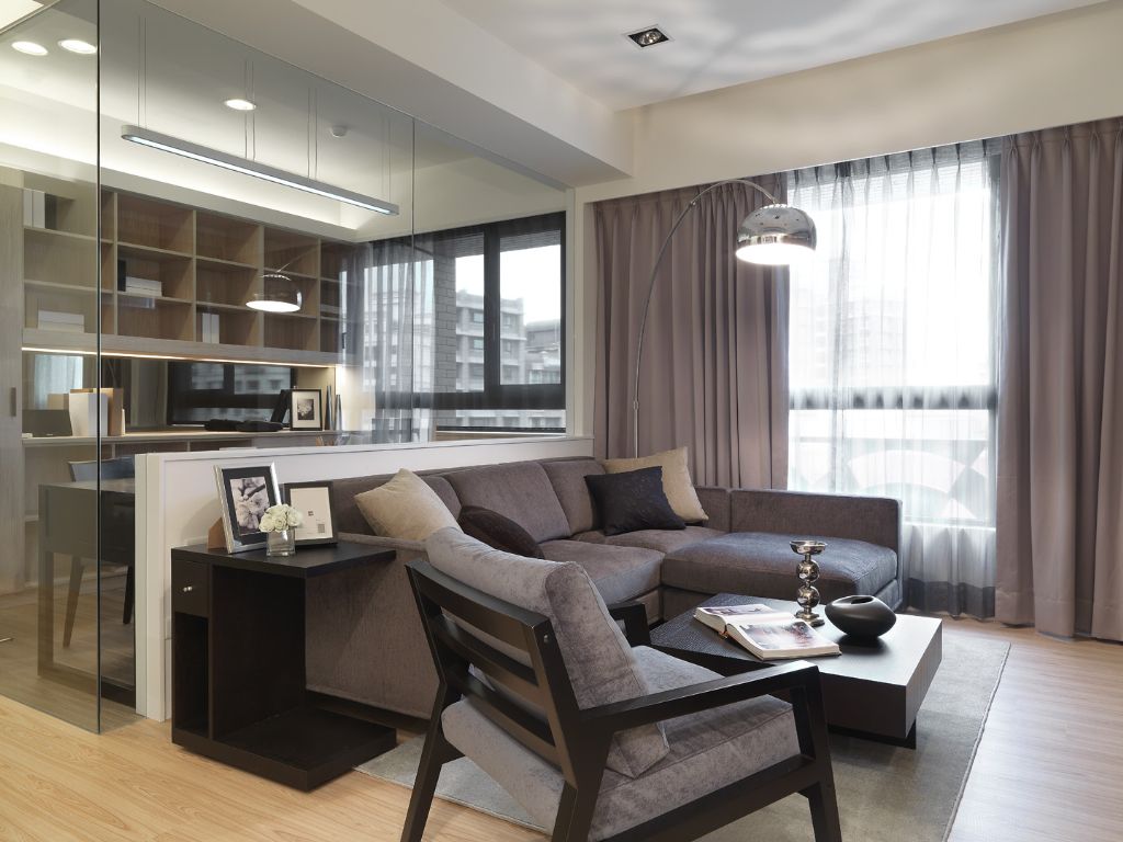 现代公寓客厅软装设计